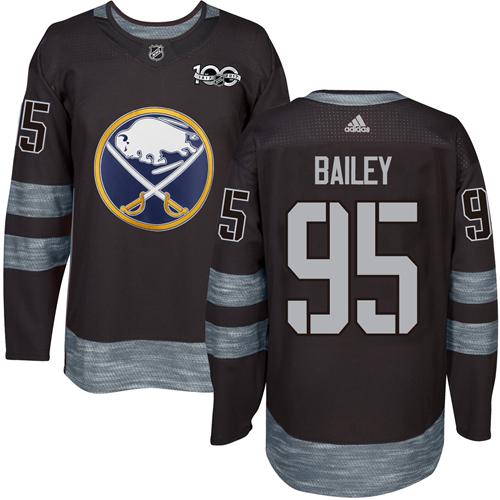 Adidas Sabres #95 Justin Bailey Black 1917-100th Anniversary Stitched NHL Jersey
